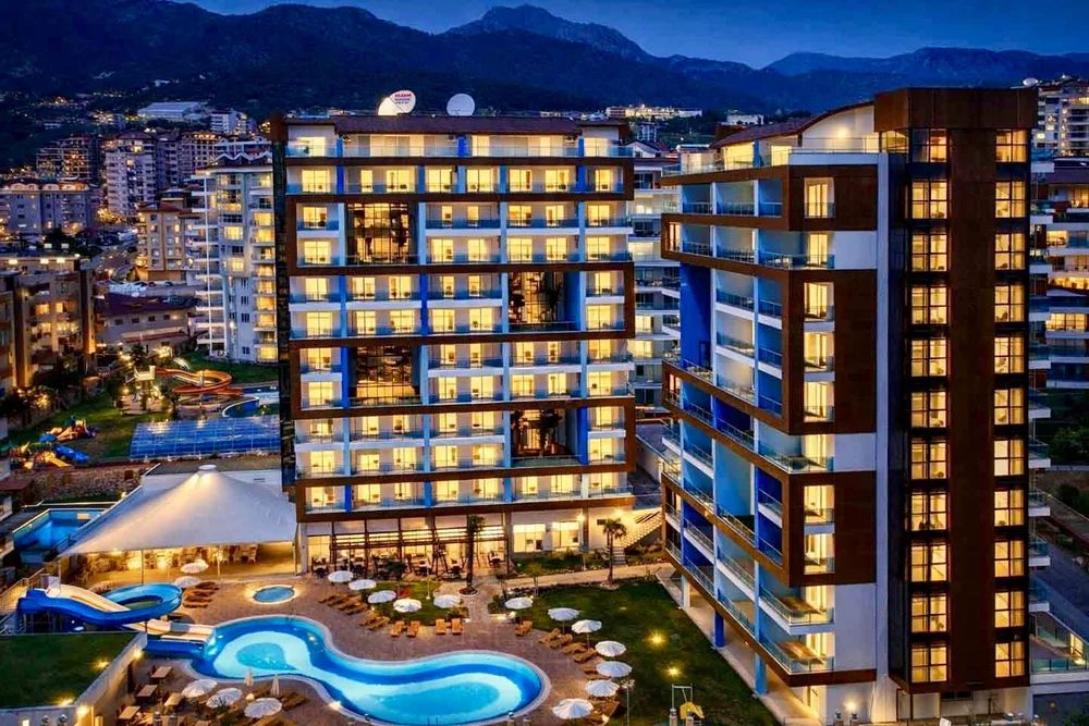 Меблированная квартира в комплексе Crystal Towers, Аланья Exterior - 26