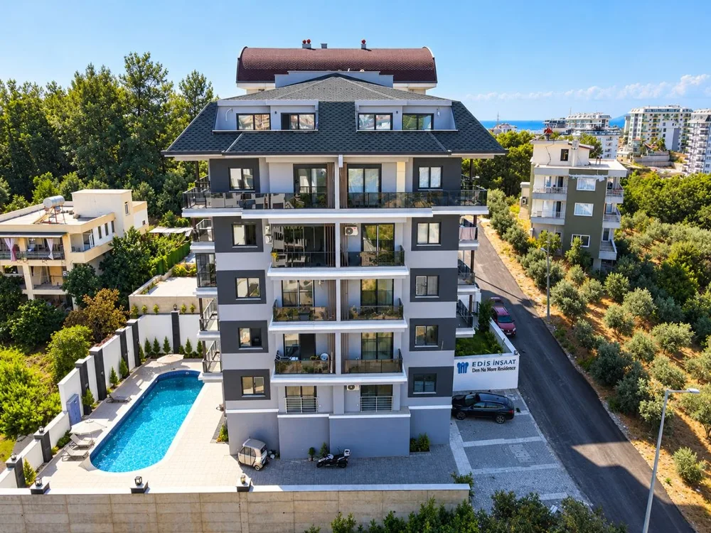 Доступная по цене квартира на продажу в жилом комплексе Dom Na More Residence, Аланья. Exterior - 24