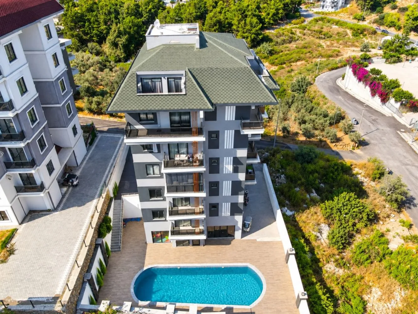 Доступная по цене квартира на продажу в жилом комплексе Dom Na More Residence, Аланья. Exterior - 20