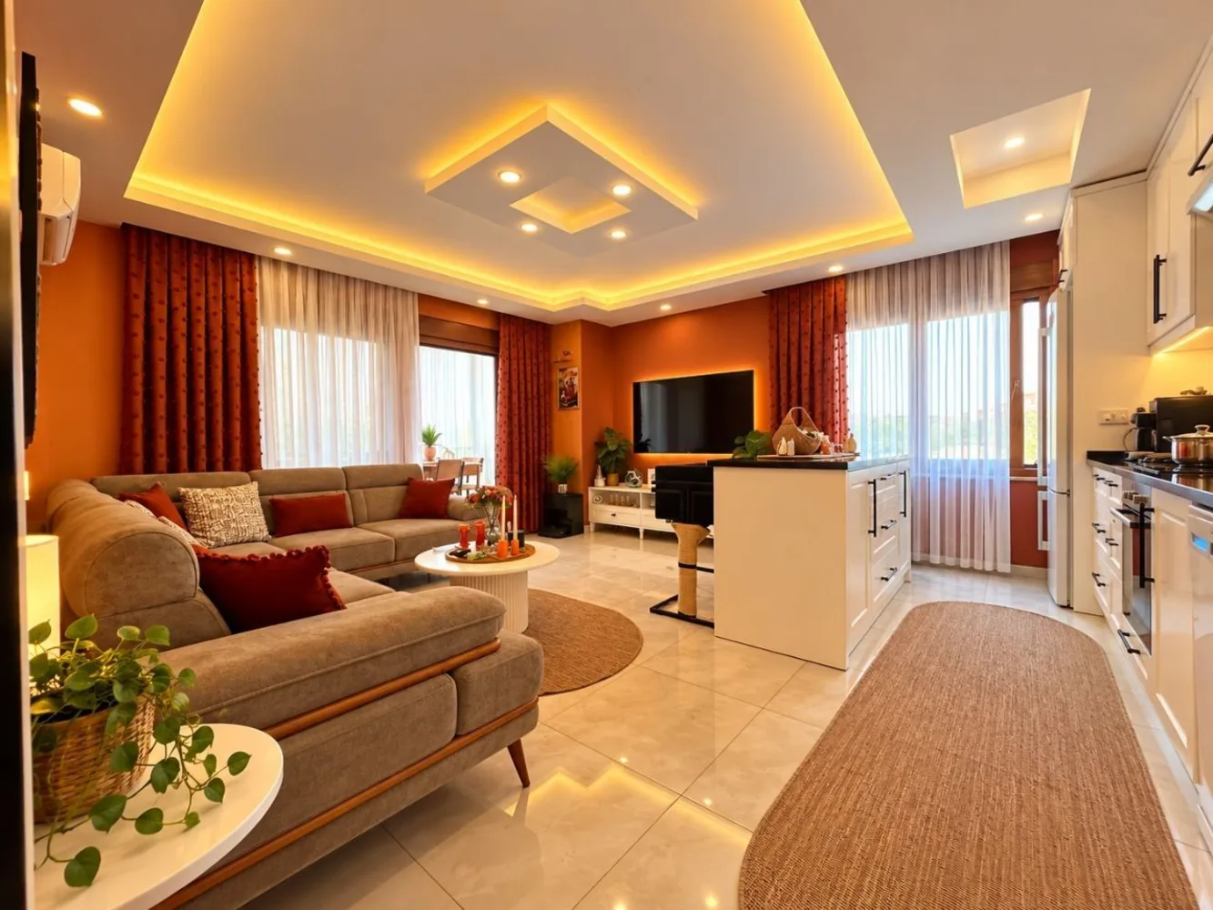 Квартира с 2 спальнями на продажу недалеко от моря в Кестеле, Аланья Interior - 18