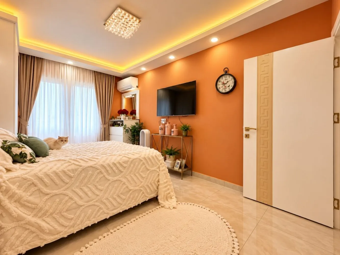 Квартира с 2 спальнями на продажу недалеко от моря в Кестеле, Аланья Interior - 21