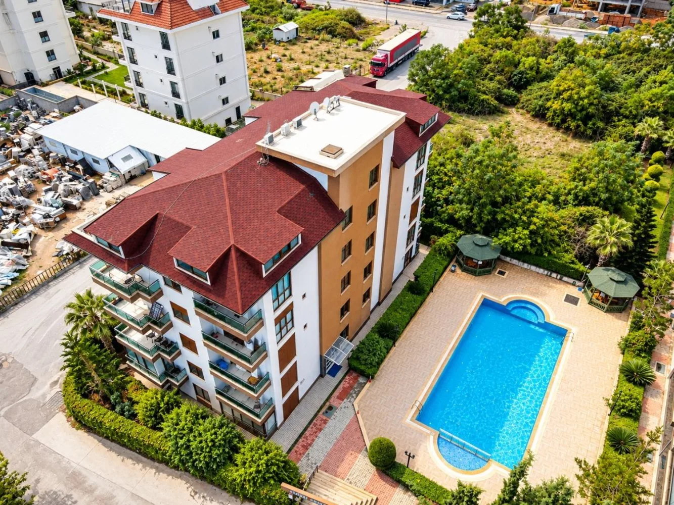 Квартира с 2 спальнями на продажу недалеко от моря в Кестеле, Аланья Exterior - 23