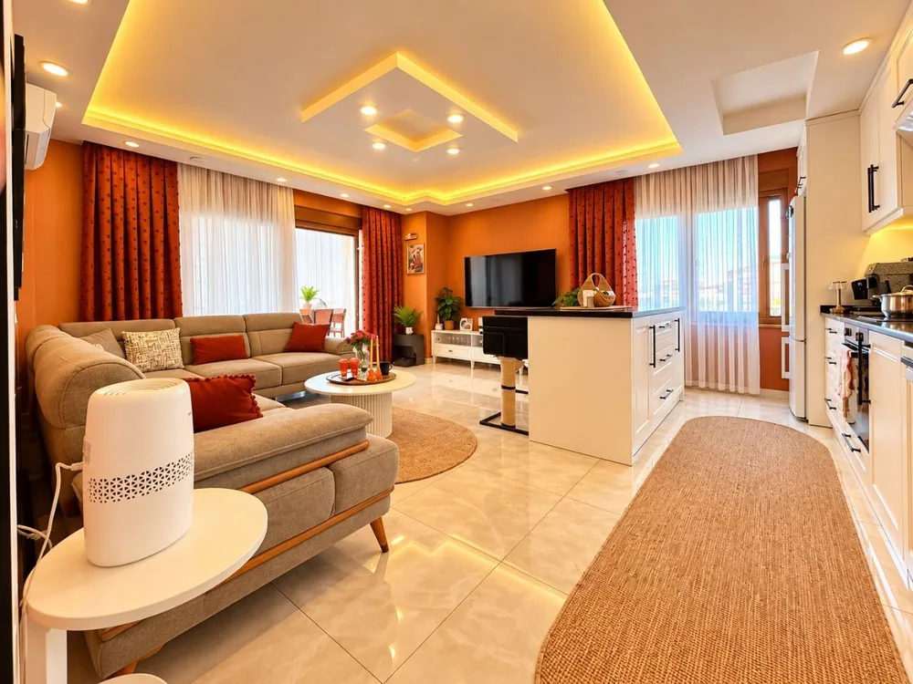 Квартира с 2 спальнями на продажу недалеко от моря в Кестеле, Аланья Interior - 5