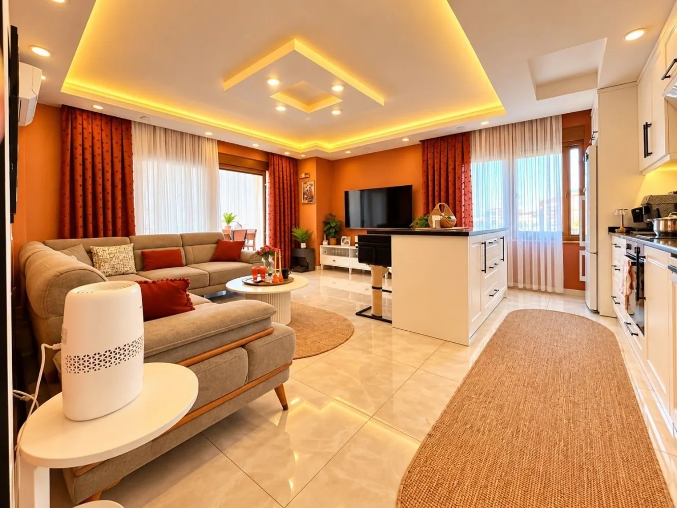 Квартира с 2 спальнями на продажу недалеко от моря в Кестеле, Аланья Interior - 5