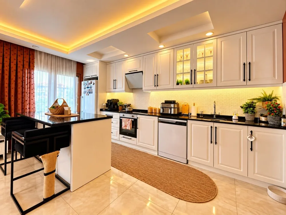 Квартира с 2 спальнями на продажу недалеко от моря в Кестеле, Аланья Interior - 6