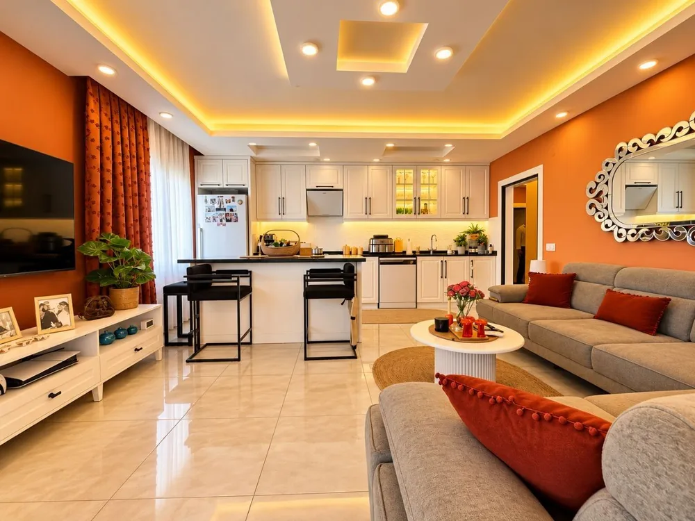 Квартира с 2 спальнями на продажу недалеко от моря в Кестеле, Аланья Interior - 7