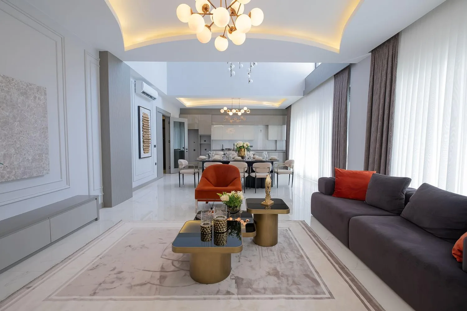 Designer Villa in Alanya with Infinity-Style Pool & Garden Interior - 7