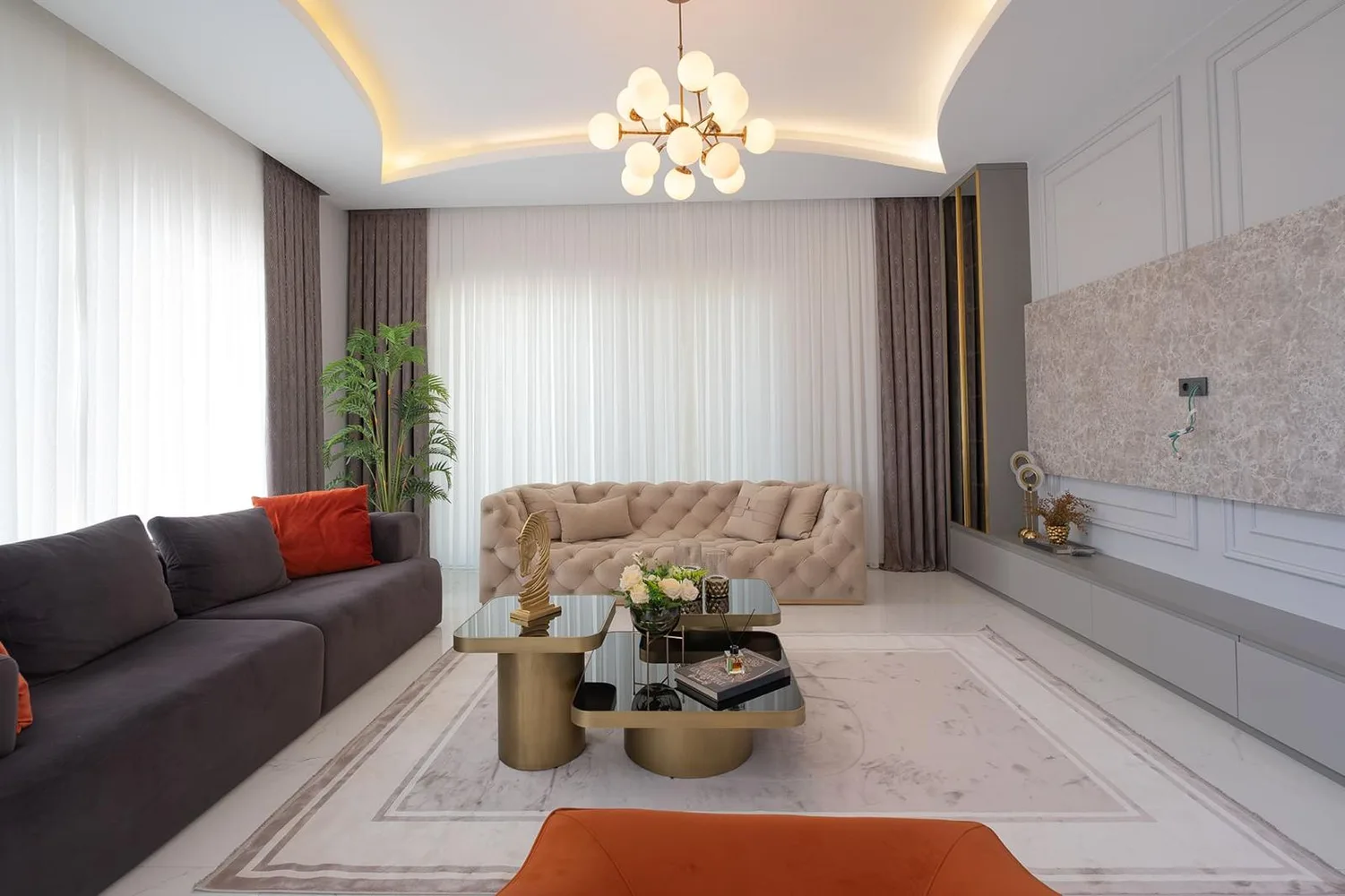 Designer Villa in Alanya with Infinity-Style Pool & Garden Interior - 9