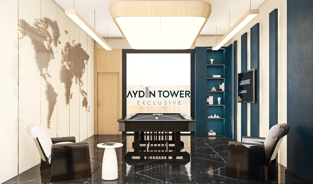 Affordable Sea View Apartment For Sale in Aydin Tower, Alanya Facilities - 15