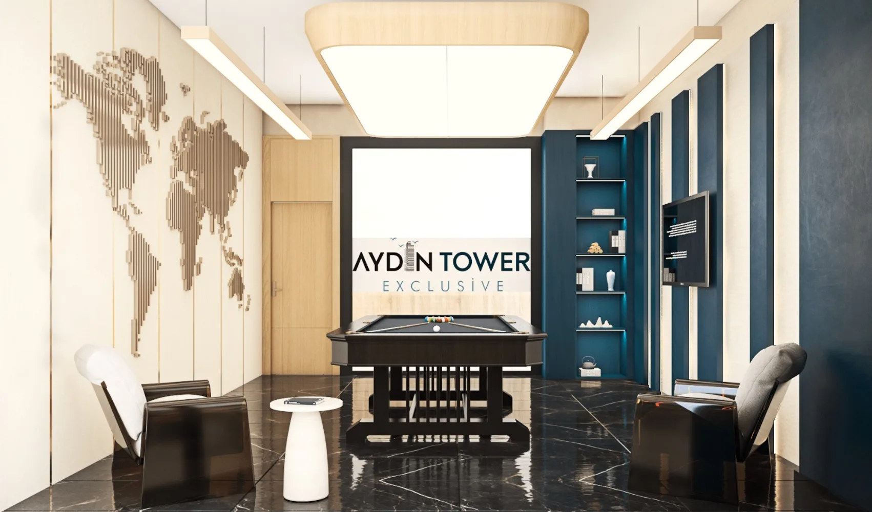 Affordable Sea View Apartment For Sale in Aydin Tower, Alanya Facilities - 15