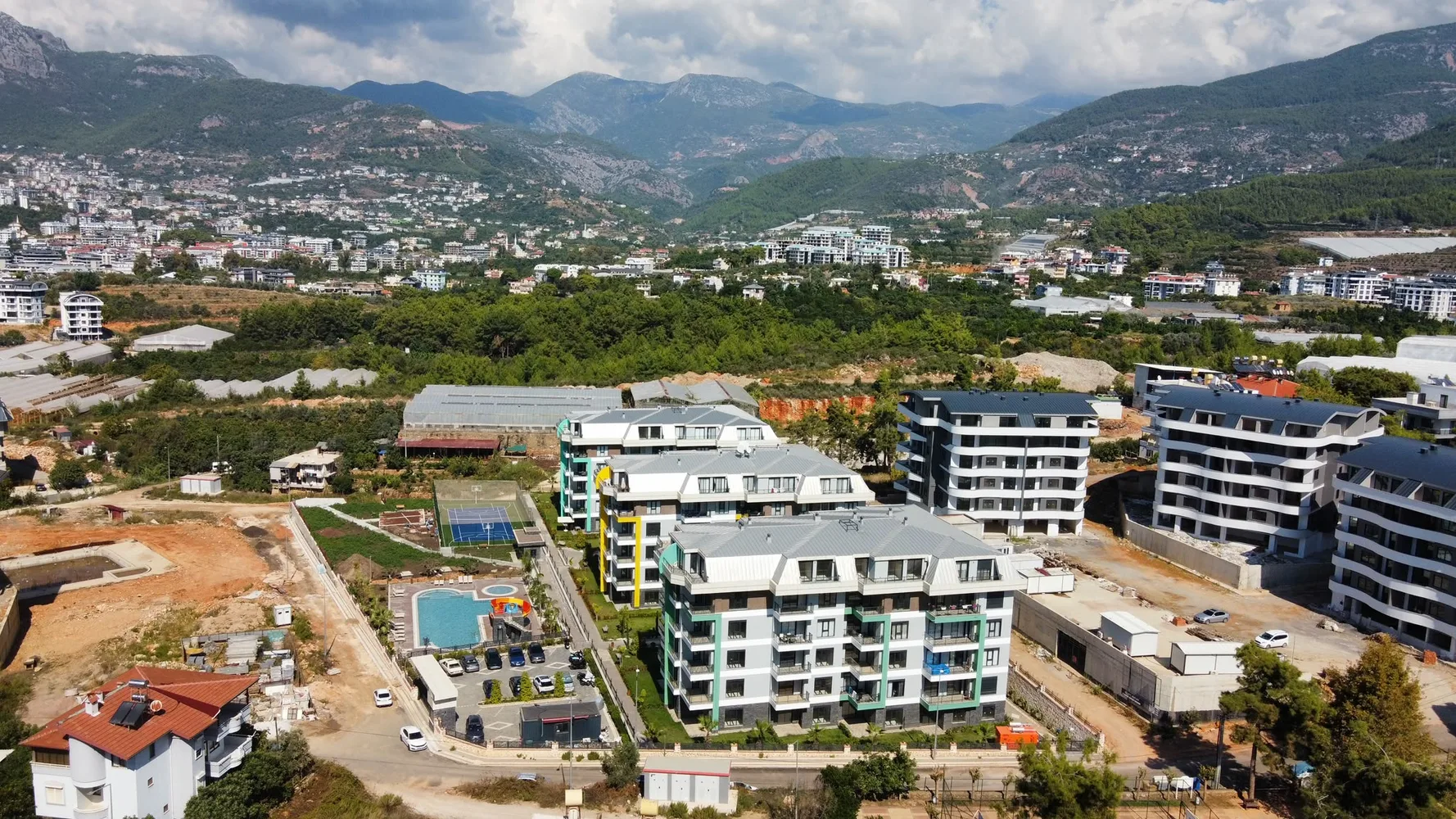New 2 Bedroom Apartment For Sale in Life Garden, Oba, Alanya Exterior - 14
