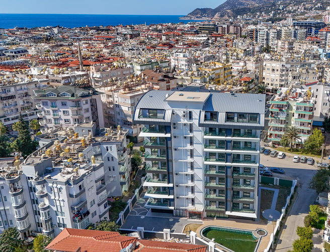 Midpoint Cleopatra: квартиры в центре Аланьи с гражданством Экстерьер - 2