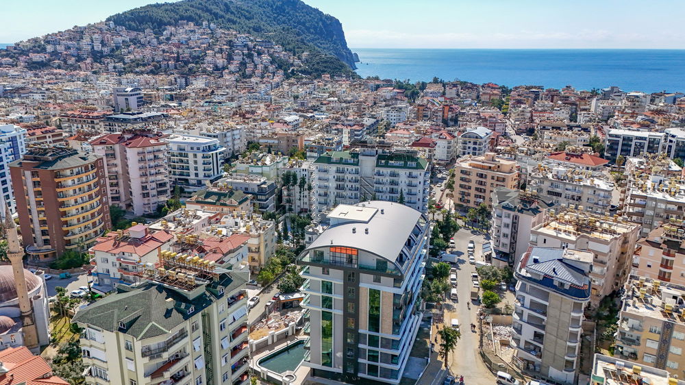 Midpoint Cleopatra: квартиры в центре Аланьи с гражданством Экстерьер - 3