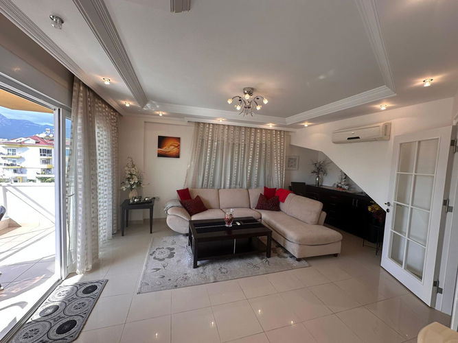 Furnished 3+1 Duplex Apartment for sale in Oba, 250m to the Beach Interior - 2