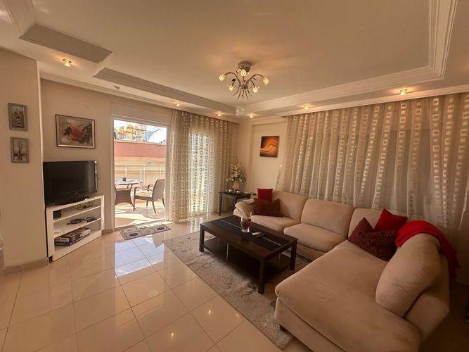 Furnished 3+1 Duplex Apartment for sale in Oba, 250m to the Beach Interior - 1
