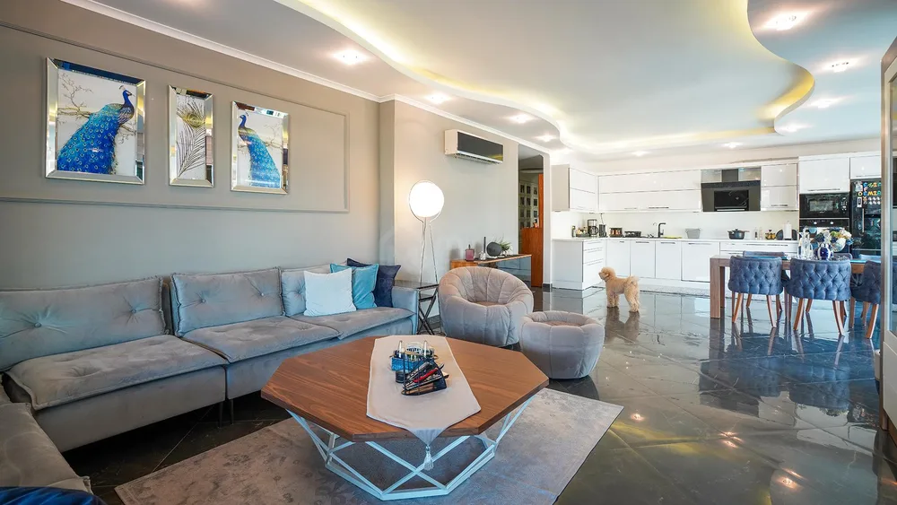 3+1 Duplex Apartment with Full Furnished in Oba, Alanya