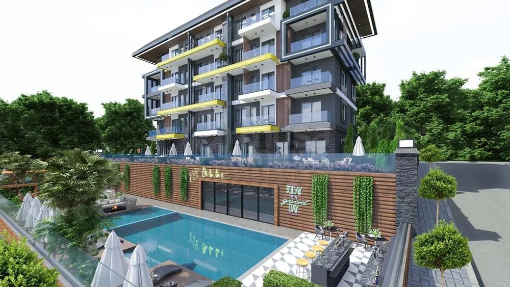 ELİSYA New Project in Kestel with 1+1, 2+1 apartments and 2+1, 3+1, 4+1 duplexes