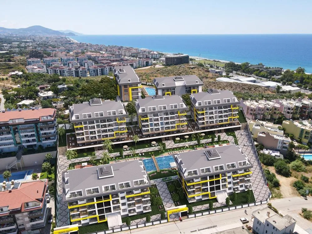 BOTANİC GARDEN New Project with 1+1, 2+1 apartments and 2+1, 4+1 duplexes in Kestel 
