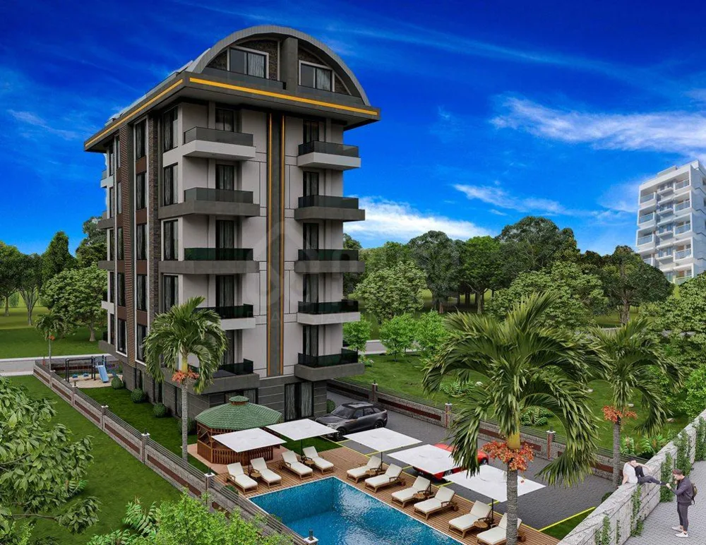 AVSALLAR GARDEN New Project with 1+1 apartments and 2+1 duplexes in Avsallar