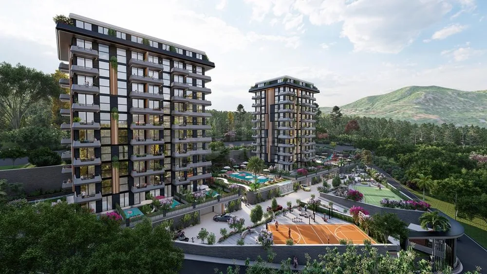 NOVA ART New Project in Alanya, Kestel with 1+1, 2+1, 3+1, 4+1 apartments and duplexes