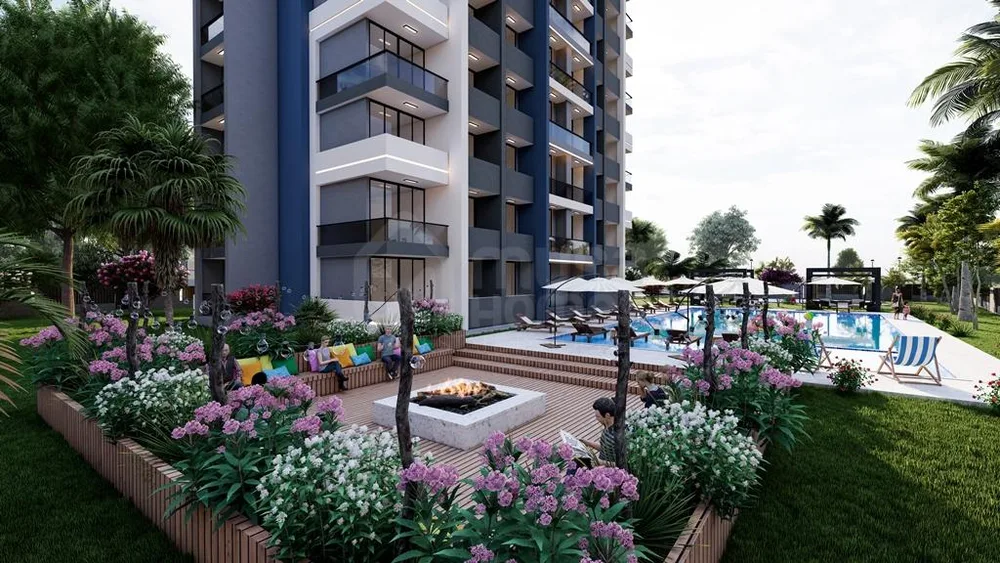 İLKEM FLORA New Project with 1+1 apartments in Mersin