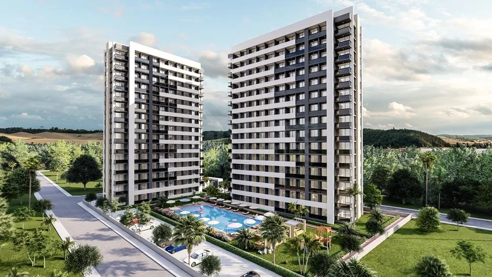 İLKEM ONİKS New Project with 1+1 apartments in Mersin