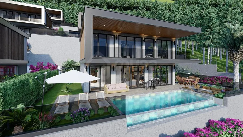 TORUS APEX New Project in Alanya, Tepe with 8+1 triplex villas suitable for Citizenship 