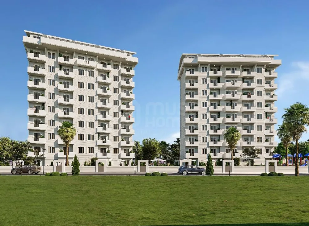 SUNSET TOWERS New Project in Alanya, Payallar with 1+1 apartments and 2+1 duplexes