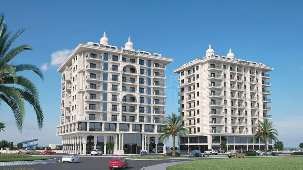 NOVİTA SQUARE RESİDENCE New Project with 1+1, 2+1 apartments and 2+1, 3+1 duplexes in Mahmutlar suitable for Citizenship 