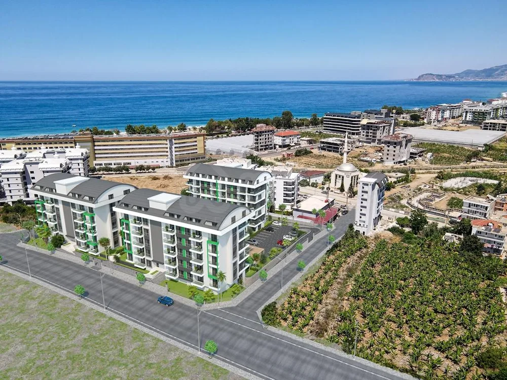 KONAK HOMES 2 New Project in Alanya, Kargicak with 1+1, 2+1 apartments and 2+1, 3+1 duplexes close to the sea