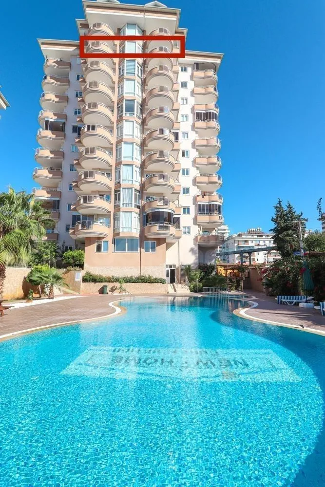 Furnished 2+1 apartment with a sea view in Cikcilli 