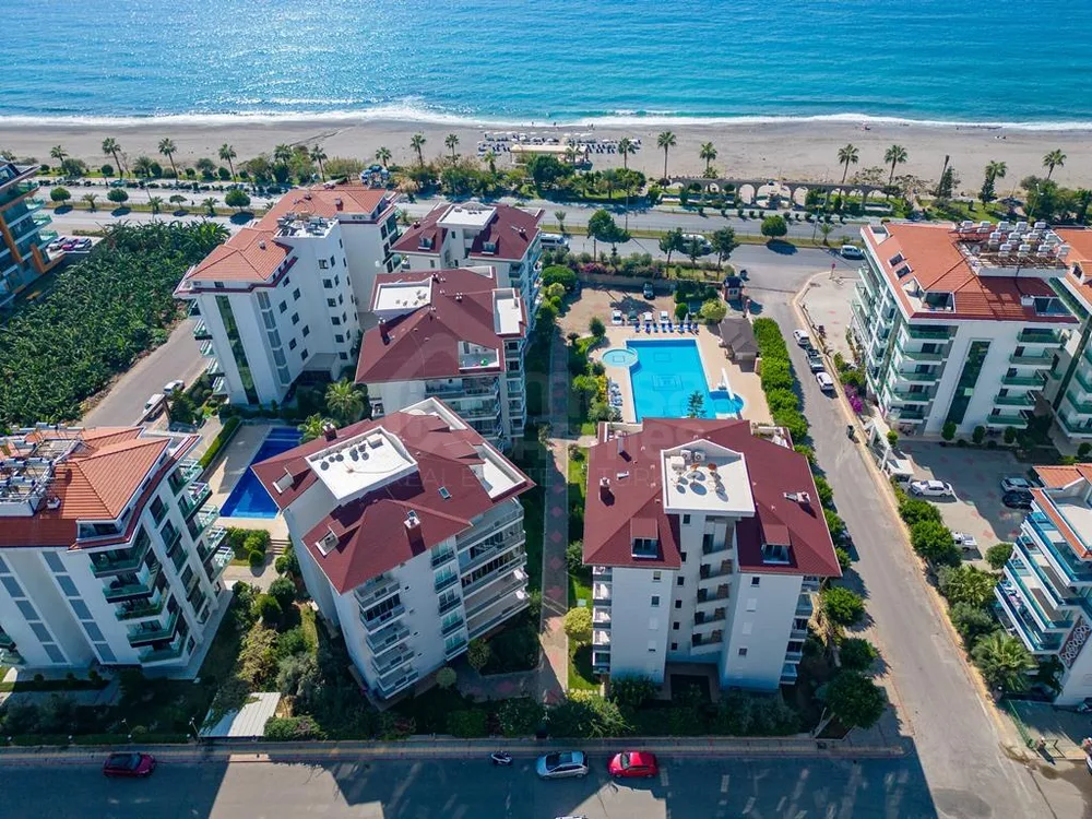 BLUE PARK Furnished 3+1 Duplex with a sea view in Kestel 