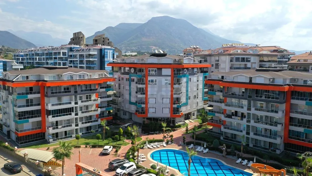 KESTEL RESİDENCE Furnished 1+1 apartment close to the sea in Kestel 