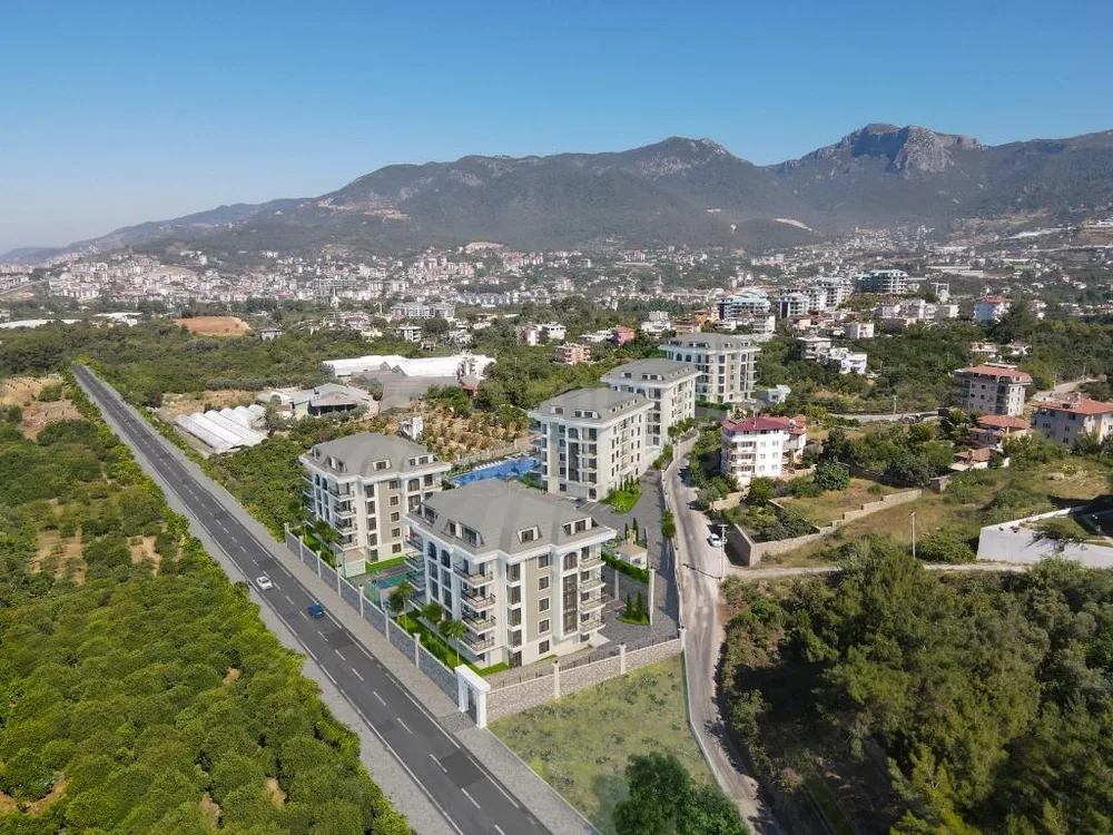 GÜZEL LİFE. New Project with 2+1, 3+1 apartments, 5+1 garden duplexes and 5+2 ters duplexes in Oba