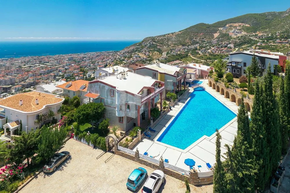 Alanya, Bektas. Furnished 2+1 Villa with panoramic sea view 