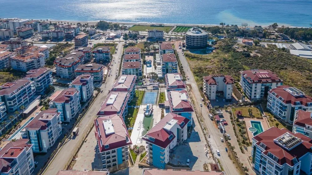 CALYPSO RESİDENCE Furnished 2+1 Duplex close to the sea in Kestel 
