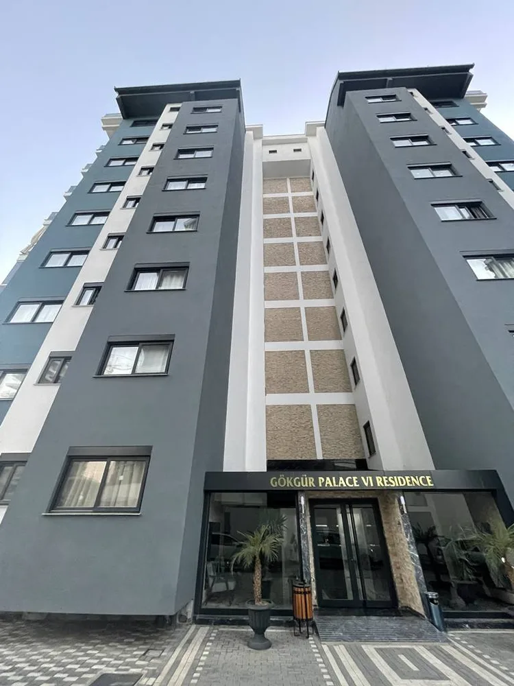 GOKGUR PALACE 6 RESİDENCE 3+1 duplex with a sea view in Mahmutlar 