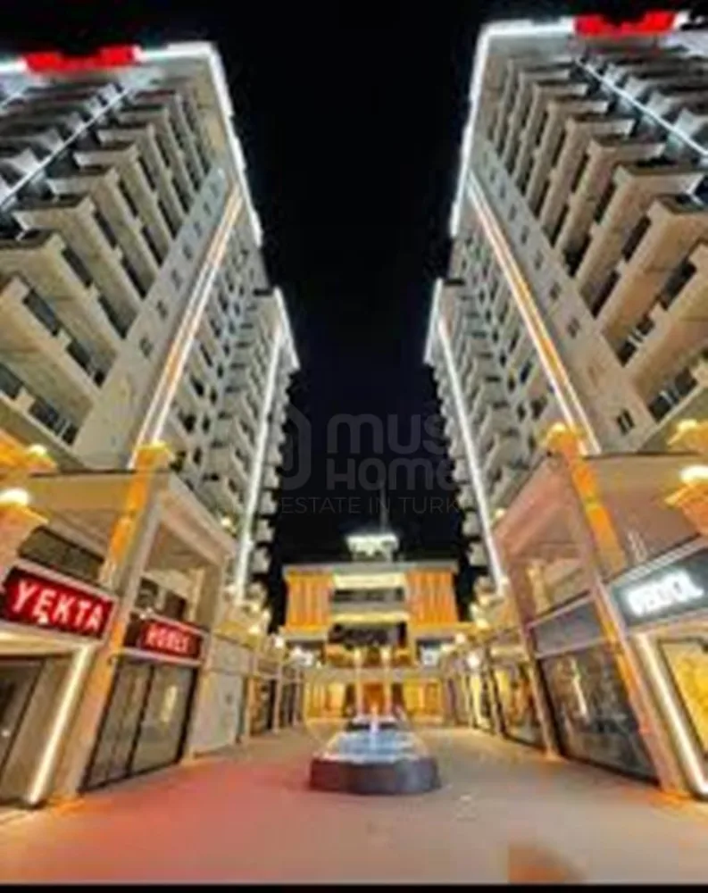 YEKTA KİNGDOM TRADE CENTER Furnished 3+1 duplex with a sea view in Mahmutlar 
