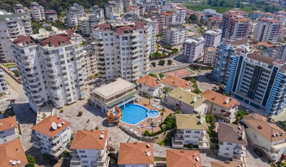 UTOPIA RESİDENCE Furnished 1+1 apartment with a sea view in Cikcilli 