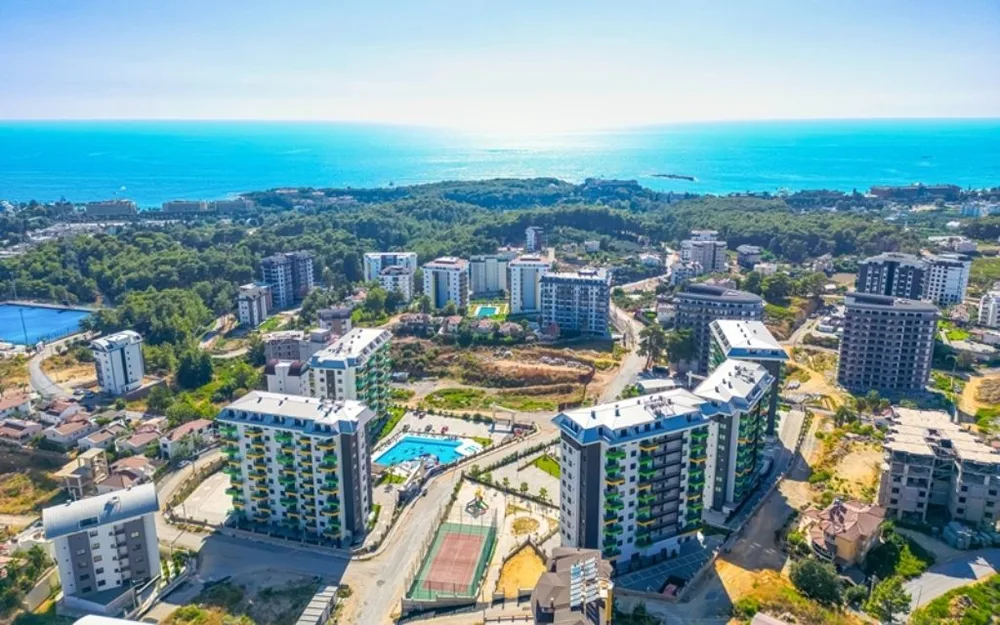 GREEN TOWERS Furnished 3+1 garden duplex in Avsallar 