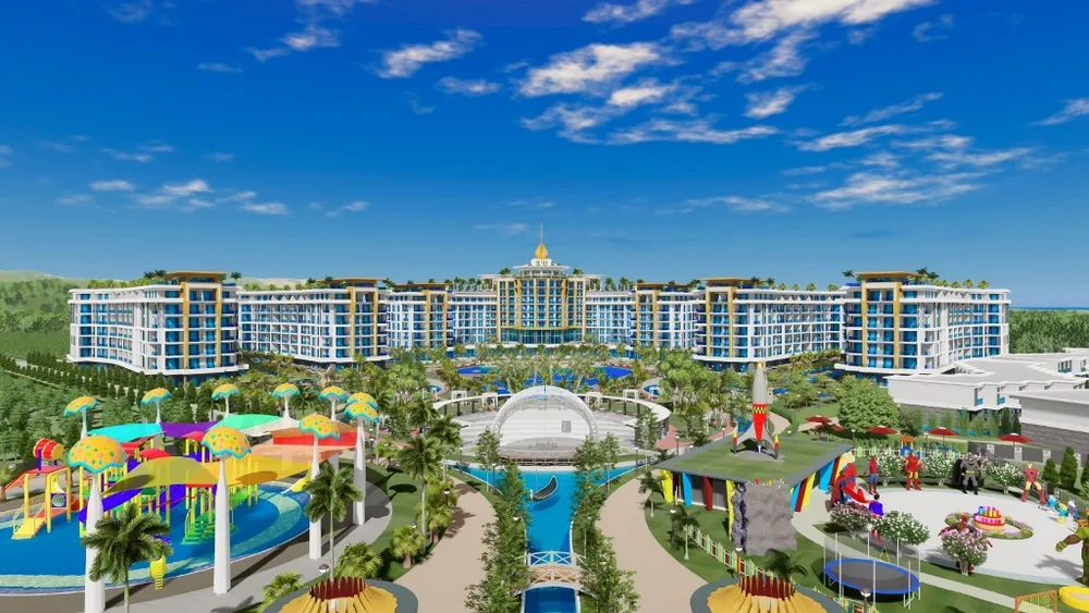 AZURA WORLD Furnished 3+1 XL apartment in Turkler 