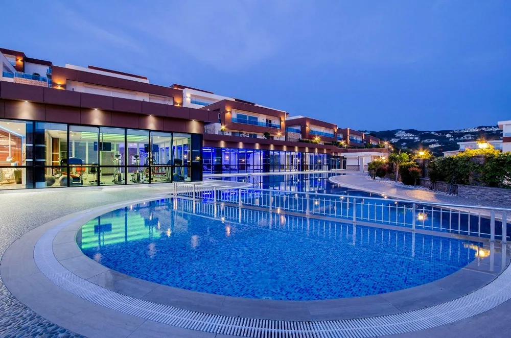 GRANADA VILLA Furnished 3+1 villa with a sea view in Kargicak 