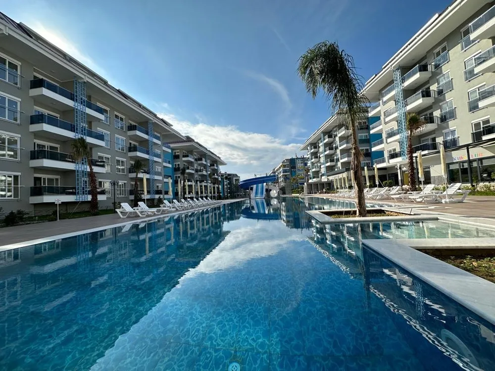 CALYPSO RESİDENCE Furnished 2+1 duplex close to the sea in Kestel 