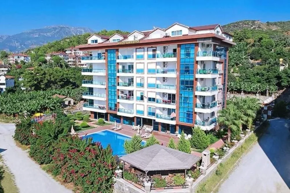 SUNNY HİLL RESİDENCE Furnished 1+1 apartment close to the sea in Kargicak 