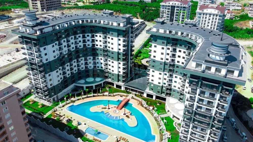 SERENİTY RESİDENCE Furnished 2+1 apartment in Mahmutlar 