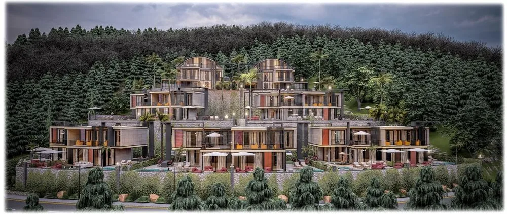 YUNİK VİLLAS New Project with Single and Twin Villas in Kargicak