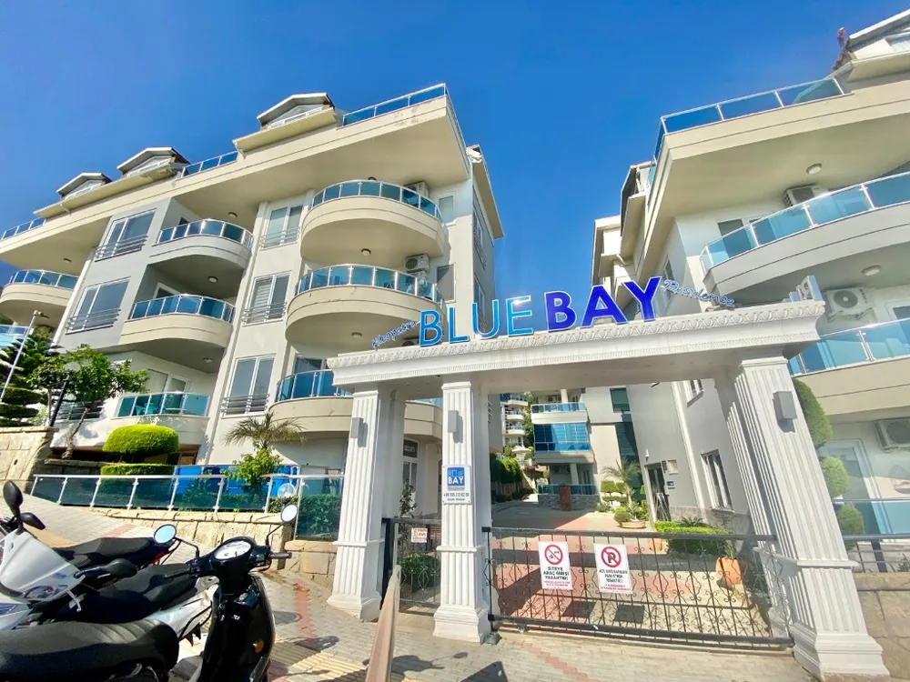 BLUE BAY Furnished 2+1 duplex with a sea view in Saray 