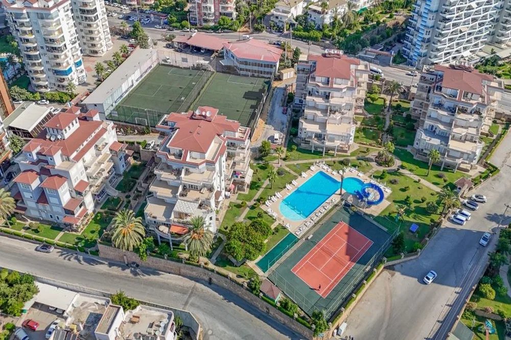 HELİOS RESİDENCE Furnished 3+1 duplex with a sea view in Cikcilli 