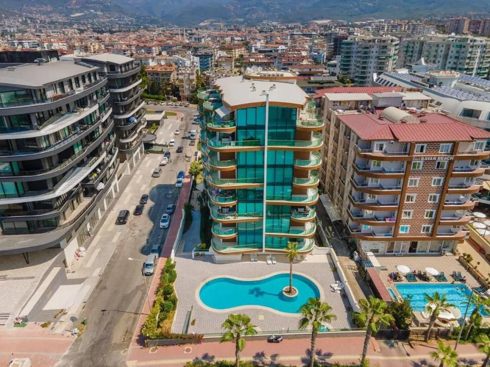 KUCUKER SEA SIDE RESİDENCE Furnished 3+1 apartment in front of the sea in Tosmur 