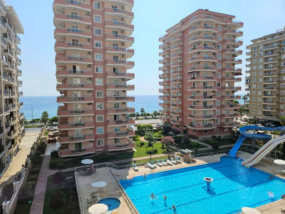ALDEN 3 RESİDENCE Furnished 2+1 apartment in front of the sea in Mahmutlar 